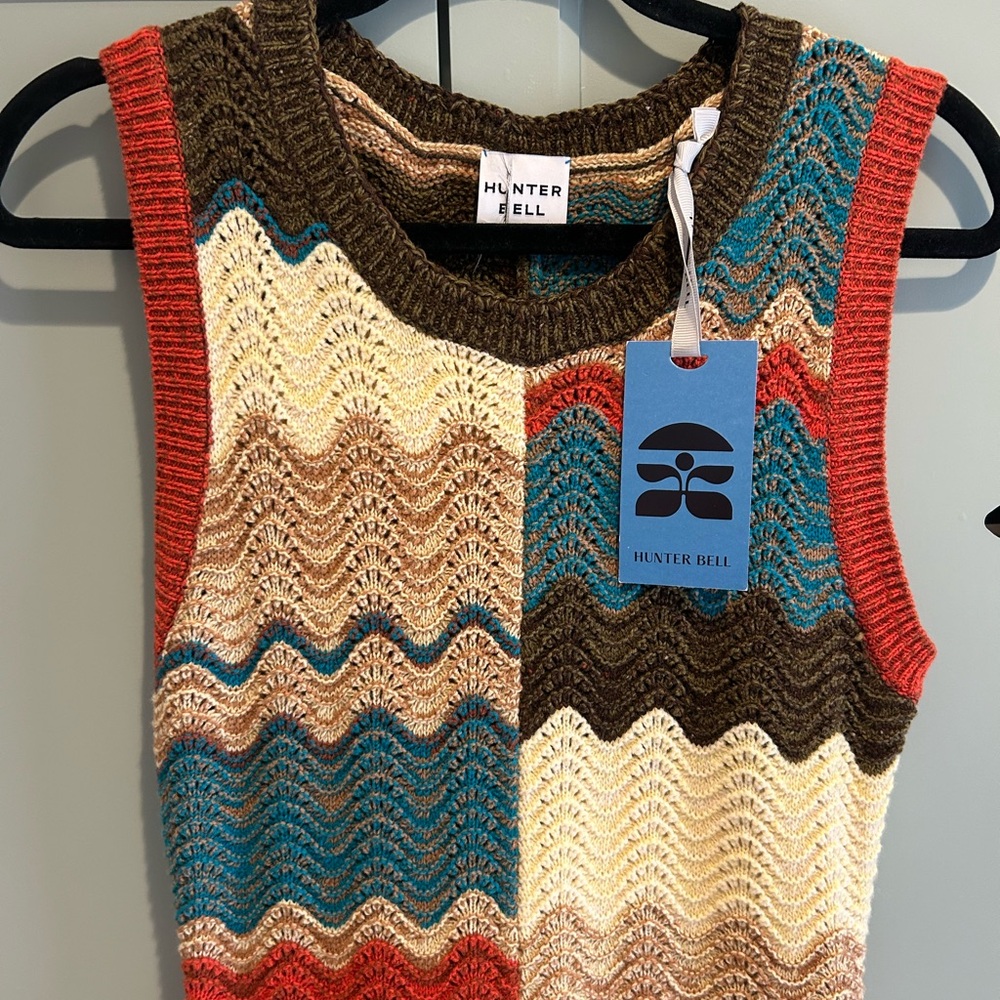 HUNTER BELL Scalloped Wave Knit Dress - Picture 3 of 3